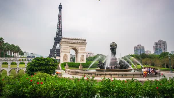 Fontana della città di Shenzhen — Video Stock