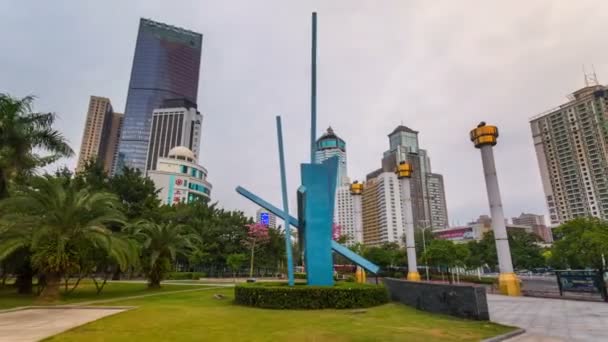 Centro da cidade de Shenzhen — Vídeo de Stock