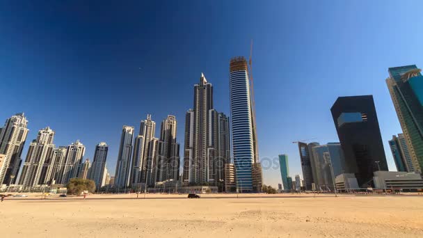 Rascacielos de la ciudad de Dubai — Vídeos de Stock