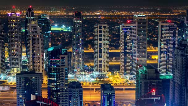 Dubai città di notte — Video Stock