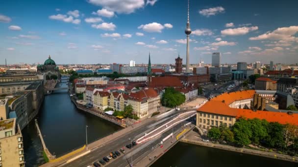 Berlin Almanya Mayıs 2019 Orta Berlin Spree Nehri Yakınlarındaki Ünlü — Stok video