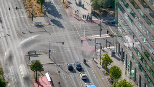 Βερολίνο Γερμανία Μάιος 2019 Timelapse Top View Berlin City Centre — Αρχείο Βίντεο