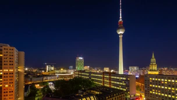 Berlín Německo Květen 2019 Včasný Pohled Shora Centrum Berlína Slavné — Stock video
