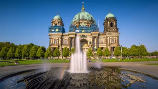 Berlín Alemania Mayo 2019 Vista Del Timelapse Del Edificio Histórico — Vídeo de stock