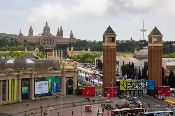 Plaza España'nın - kare İspanya Barcelona'da 