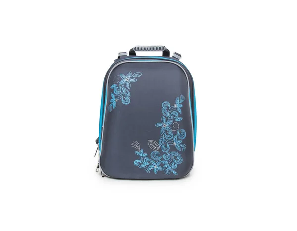 School backpack, isolated on white — Stock Photo, Image