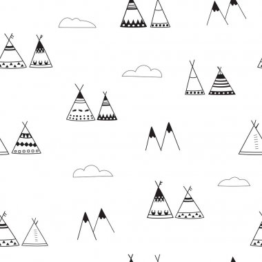 Hint wigwams minimalist sorunsuz arka plan