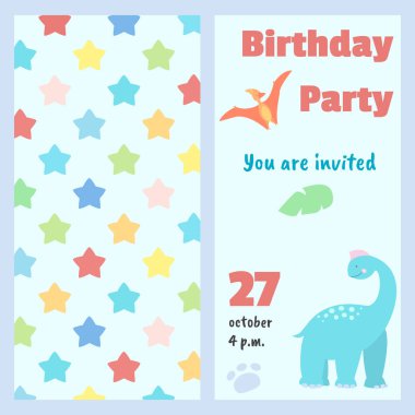 Çocukların doğum günü partisi davetiyesi