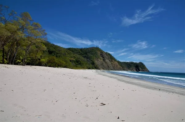 Bella Appartata Playa Barrigona Samara Costa Rica Con Paesaggio Tranquillo Immagini Stock Royalty Free