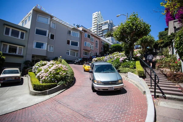 Улица Сан-Франциско Ломбард, июнь 2016 — стоковое фото