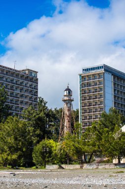 Abhazya Pitsunda kıyı ve park