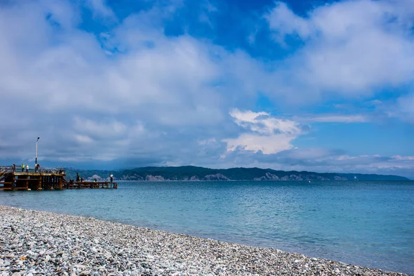 Abkhazia Pitsunda pantai dan taman — Stok Foto
