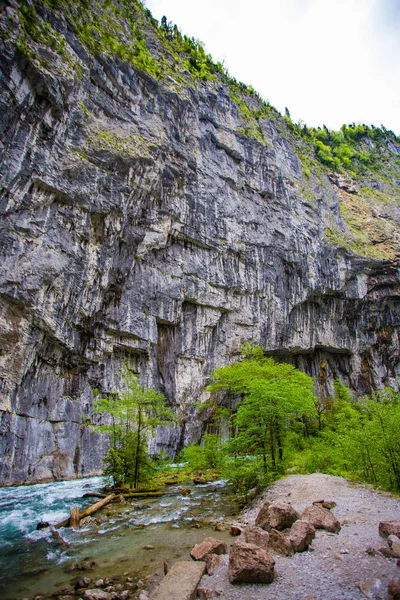 Абхазія ущелині порогами — стокове фото