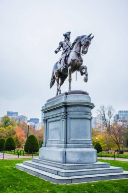 Boston Central Park'ta sonbahar