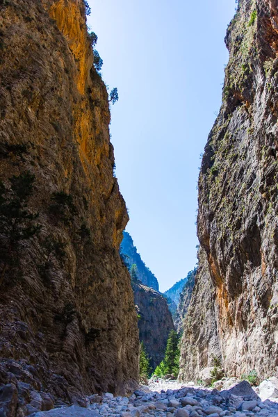 Самарії ущелині Крит — стокове фото