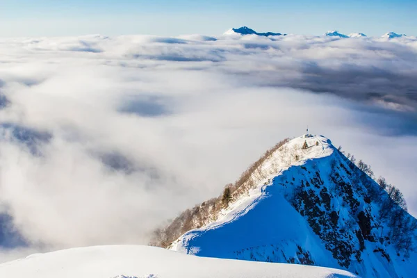 Skigebiet Sotschi Krasnaja Poljana — Stockfoto