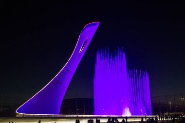 Sochi Olympic Park ışık gösterisi, yaz