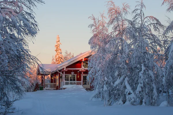 Ferie Zimowe Ruka Finlandii Laponia — Zdjęcie stockowe