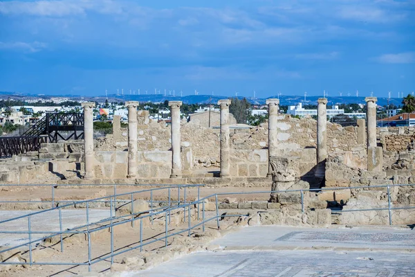 Chipre Paphos Sitio Arqueológico — Foto de Stock