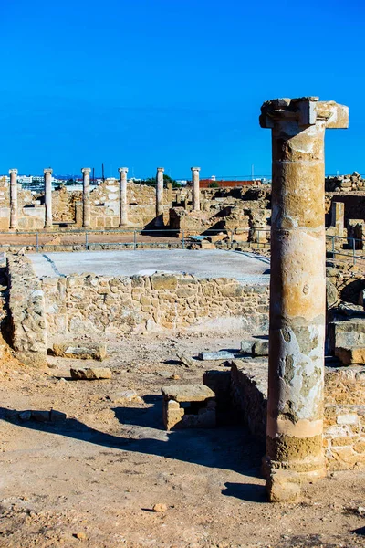 키프로스 Paphos 고고학 사이트 — 스톡 사진