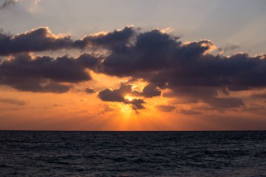 Kıbrıs Paphos yaz gün batımı