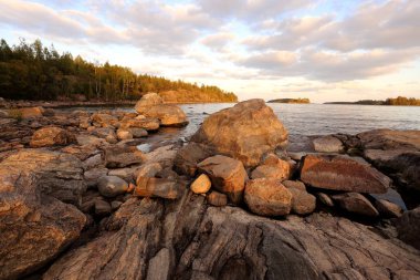 Ladoga Gölü Karelya yaz
