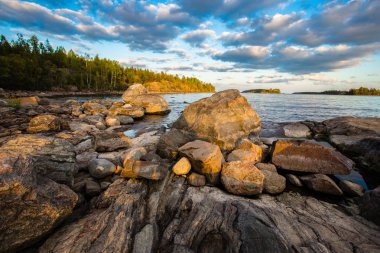 Ladoga Gölü Karelya yaz