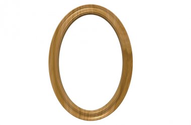 modern izole asılı doğal ahşap renk phot 3D render