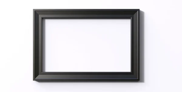 3D representación de marco de fotos de color negro colgante aislado moderno —  Fotos de Stock