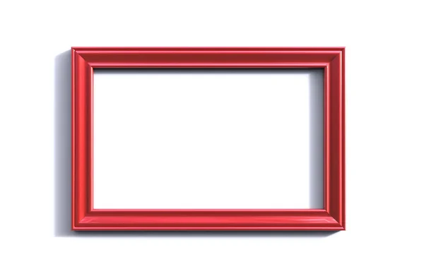 3D render serin modern izole kırmızı renk fotoğraf çerçevesi 