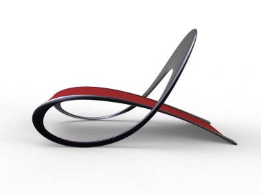 Fütüristik sandalye siyah