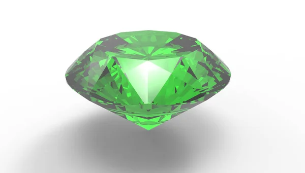 Smeraldo pietra preziosa 3D Illustrazione — Foto Stock