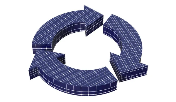 清洁能源回收符号 — 图库照片