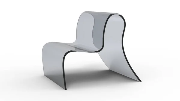 Stuhl aus organischem Acryl — Stockfoto