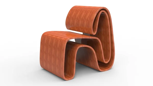Stuhl aus Eichensperrholz — Stockfoto
