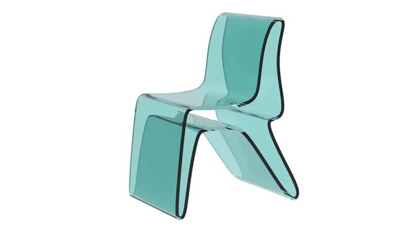 Ihåliga Aqua stol — Stockfoto