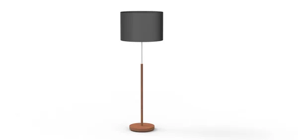 Wooden Floor Lamp — Stock Photo, Image