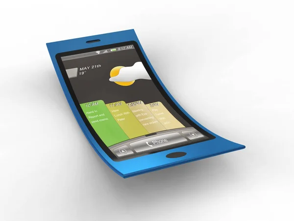 Concepto móvil flexible — Foto de Stock