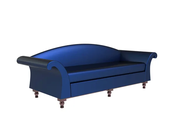 现代蓝色沙发 — 图库照片