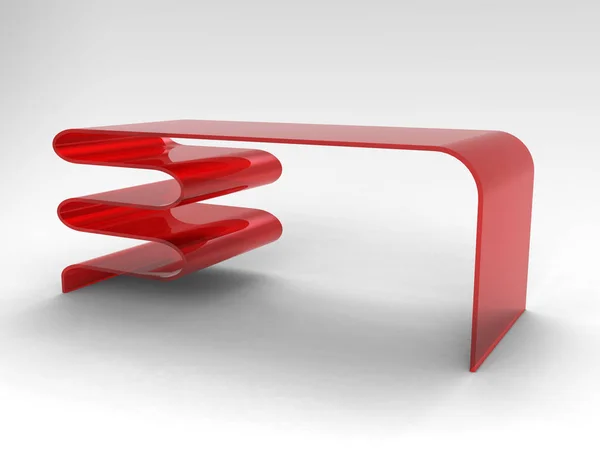 Diseño de concepto de mesa curvilínea — Foto de Stock