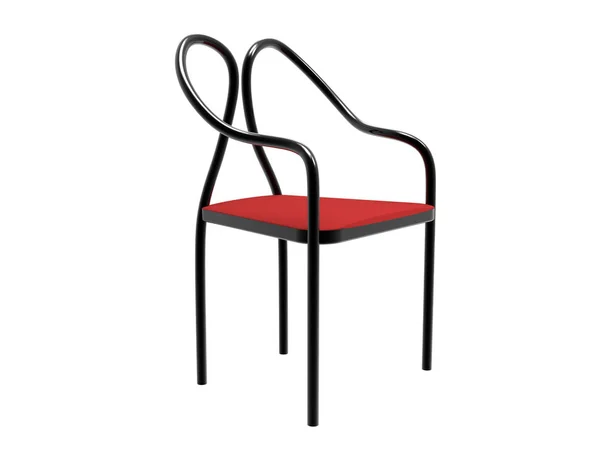 Μαύρη καρέκλα χάλυβα — Φωτογραφία Αρχείου