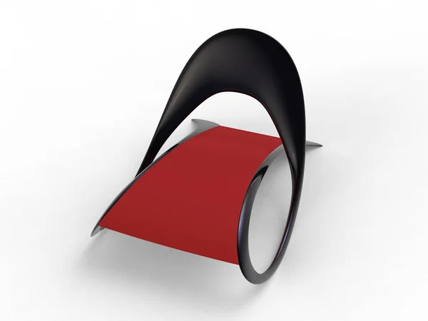 Silla futurista Negro — Foto de Stock