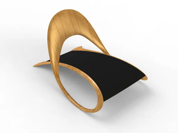 Cadeira moderna de madeira — Fotografia de Stock