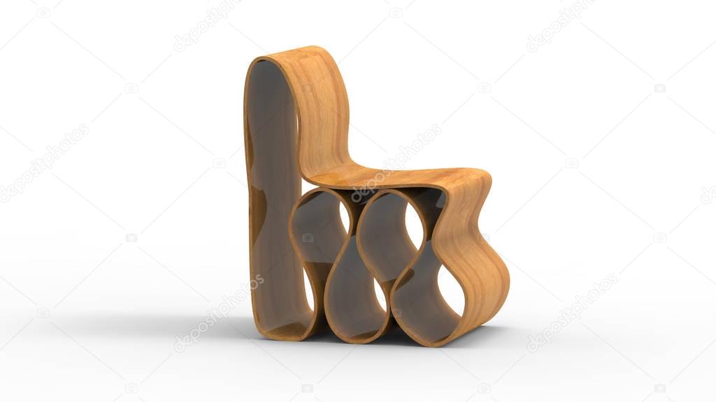 Curvy Plywood chair