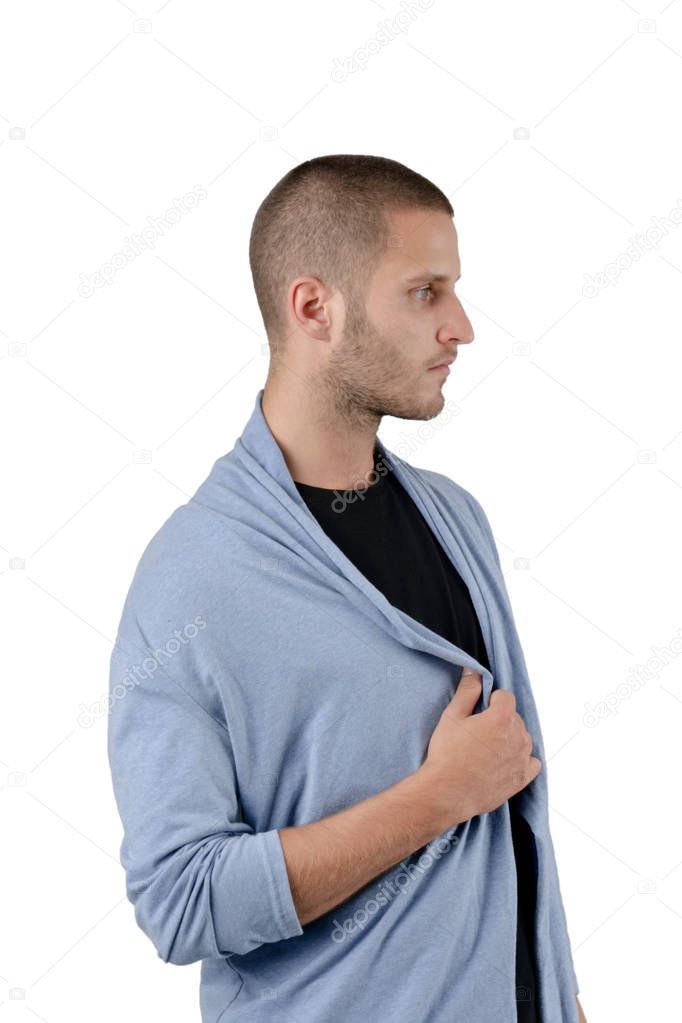 Tucking Shirt Pose