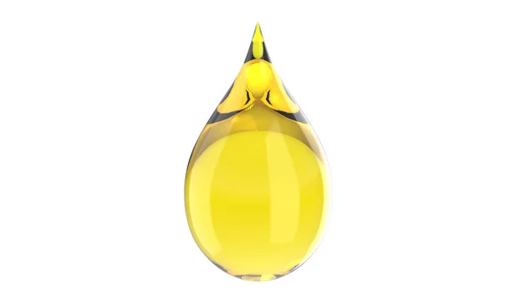 3D illustratie van geïsoleerde druipende honing drop concept Stockafbeelding