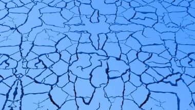 Crackled mavi detaylı Tetxure 3d illüstrasyon kavramı 