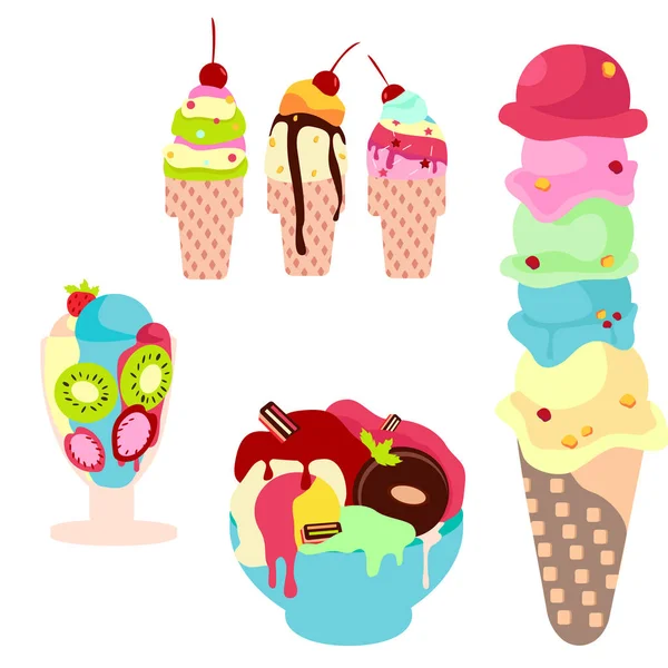 Ilustración de Helado — Vector de stock