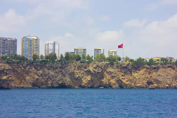 Paisaje del mar Mediterráneo en Antalya Turquía —  Fotos de Stock