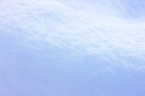 White-blue fluffy snow. Just dropped out — Stock Photo, Image